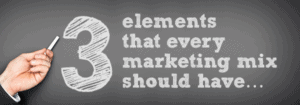 3 Elements Marketing Mix