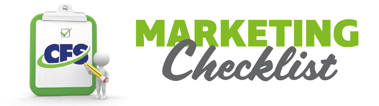 Read more about the article Do you have a Marketing Checklist?